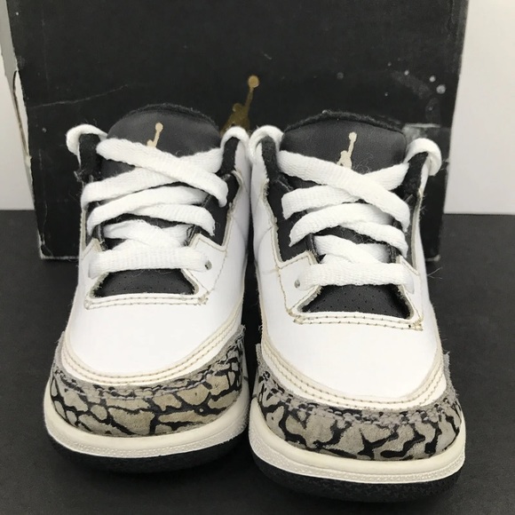 Nike Air Jordan 3 Retro BT ‘Infrared Cement’ 832033-123 (Size 6C) - Picture 3 of 9